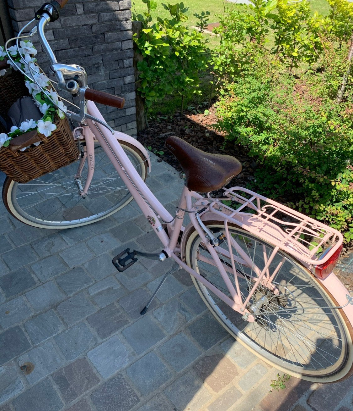 Roze damesfiets, Ophalen, Gebruikt