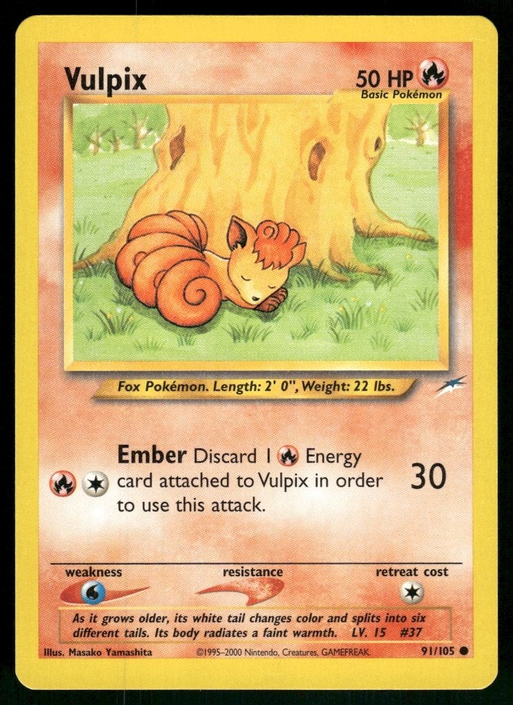Vulpix 91/105 - Neo Destiny (NM), Verzenden, Gebruikt