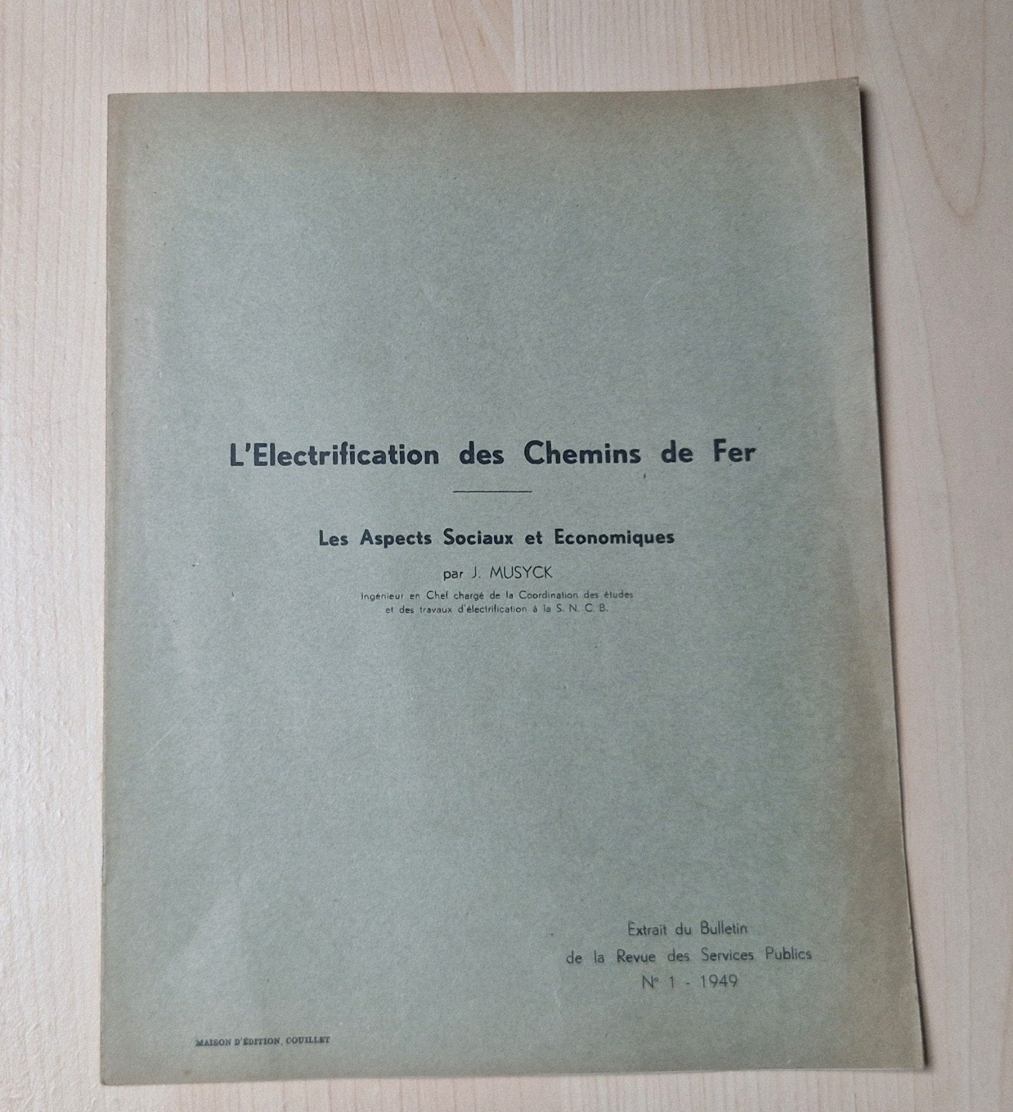 l'électrification des chemins de fer - 1949, Collections, Trains & Trams, Enlèvement ou Envoi