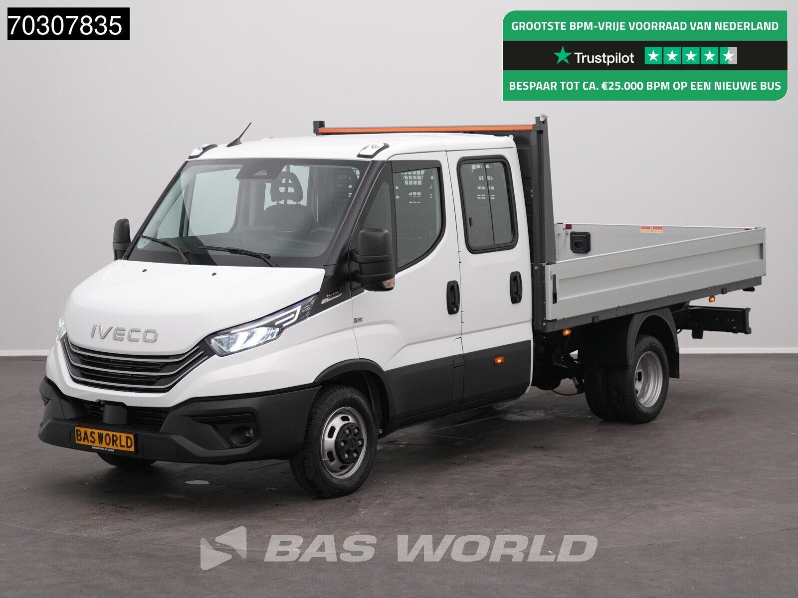 Iveco Daily 35C21 3.0L Open Laadbak Dubbel Cabine 210PK Dubb, Auto's, Stof, Euro 6, 4 cilinders, Iveco