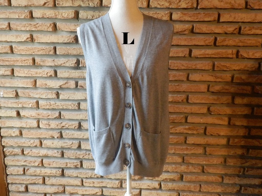 (28)- gilet femme t.L gris - only -, Maat 38/40 (M), Only, Ophalen of Verzenden, Zo goed als nieuw