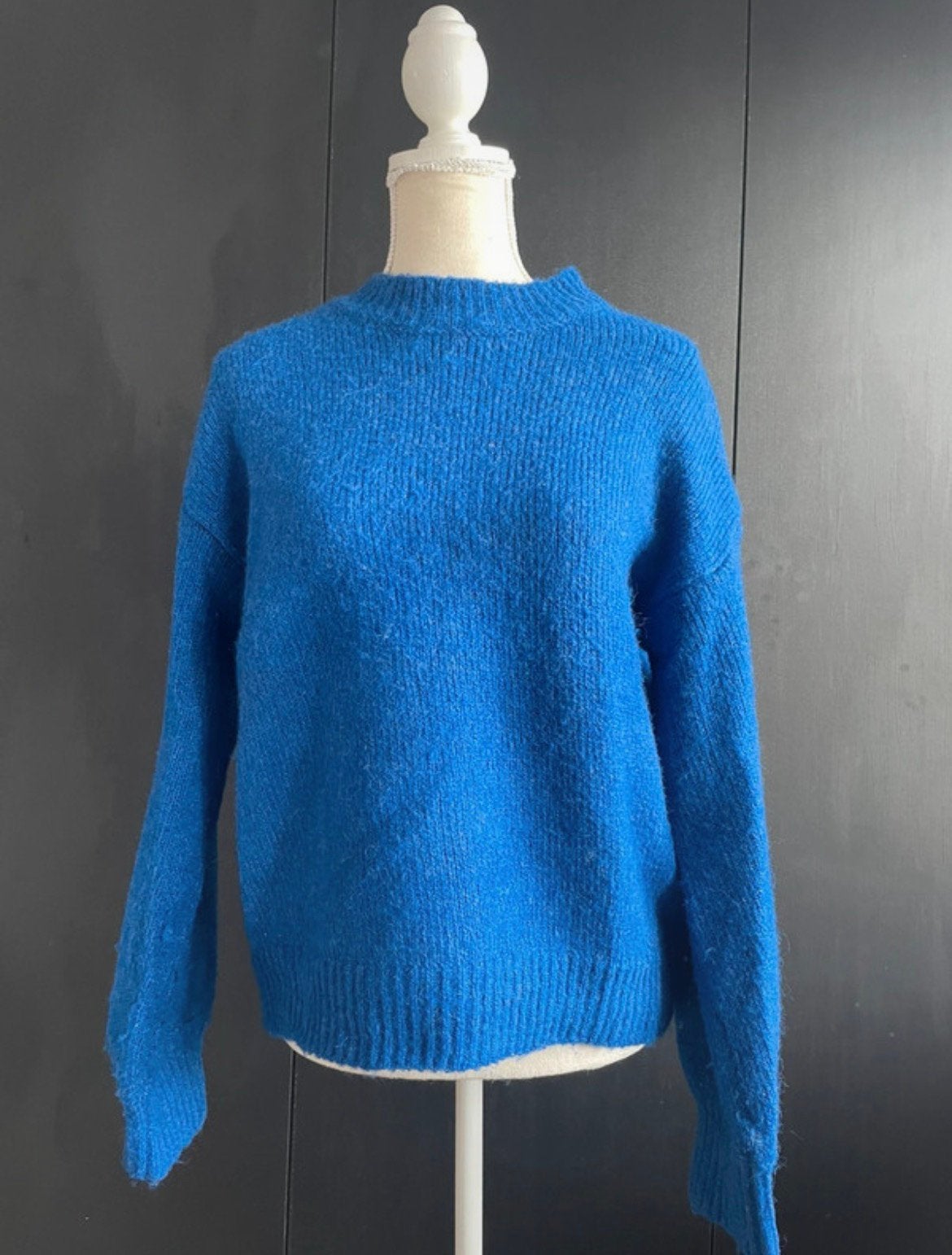 Blauwe wollen trui, Kleding | Dames, Verzenden, Zo goed als nieuw, Maat 36 (S)