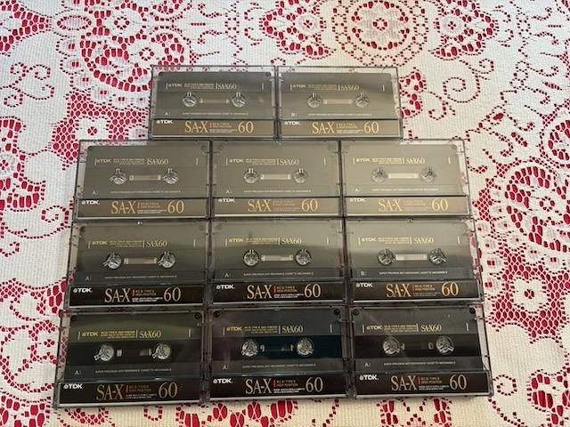TDK SA-X60, Cd's en Dvd's, Cassettebandjes, Ophalen of Verzenden, Gebruikt, 2 t/m 25 bandjes, Onbespeeld