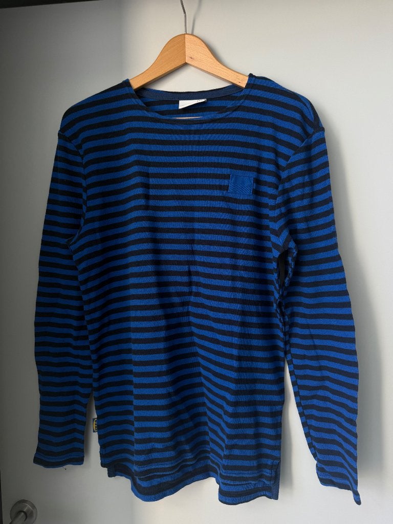 Chemise de Noël authentique d'employé IKEA, Neuf, Bleu, Envoi, Taille 48/50 (M)