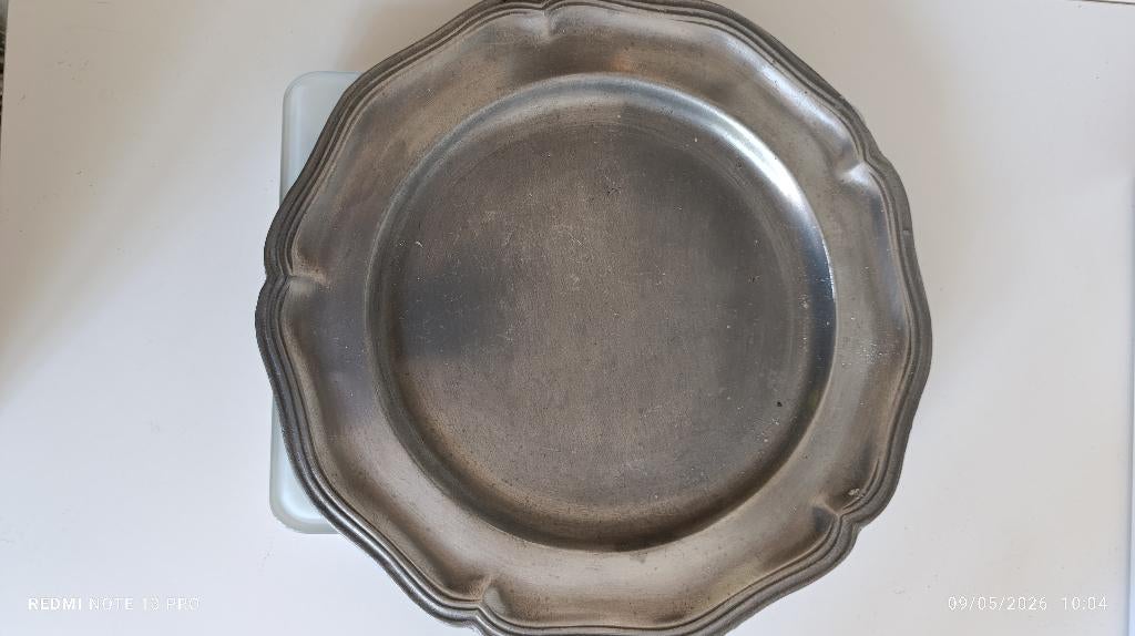 assiette en étain, Antiek en Kunst, Antiek | Tin, Ophalen of Verzenden
