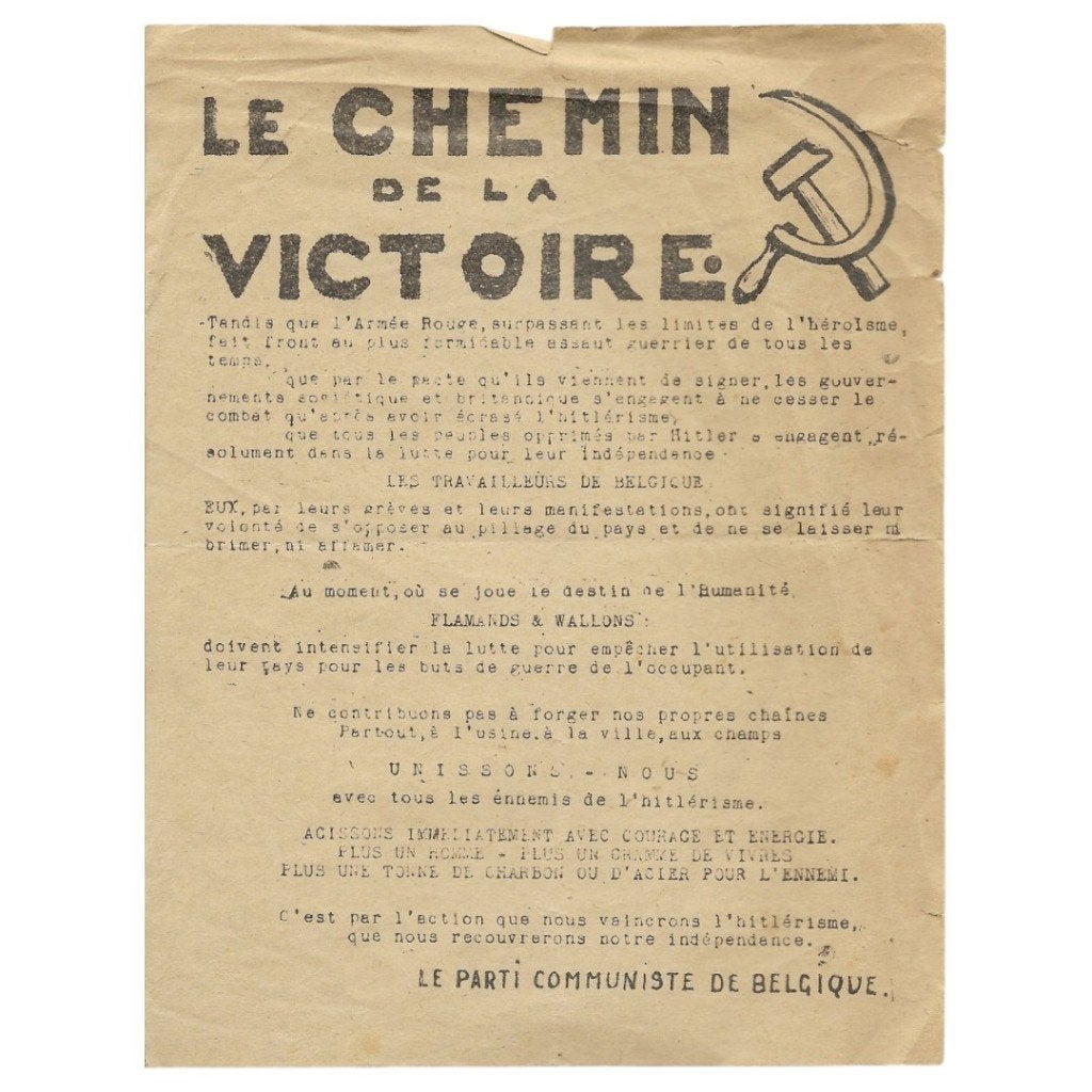 Le Parti Communiste de Belgique - Le Chemin de la Victoire, Collections, Enlèvement ou Envoi, Autres, Autres types