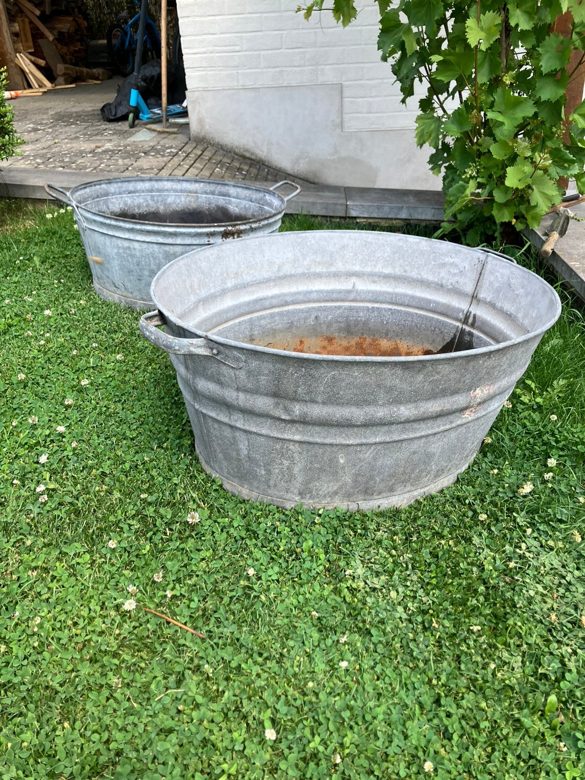 2 zinken vaten, Ophalen, Gebruikt