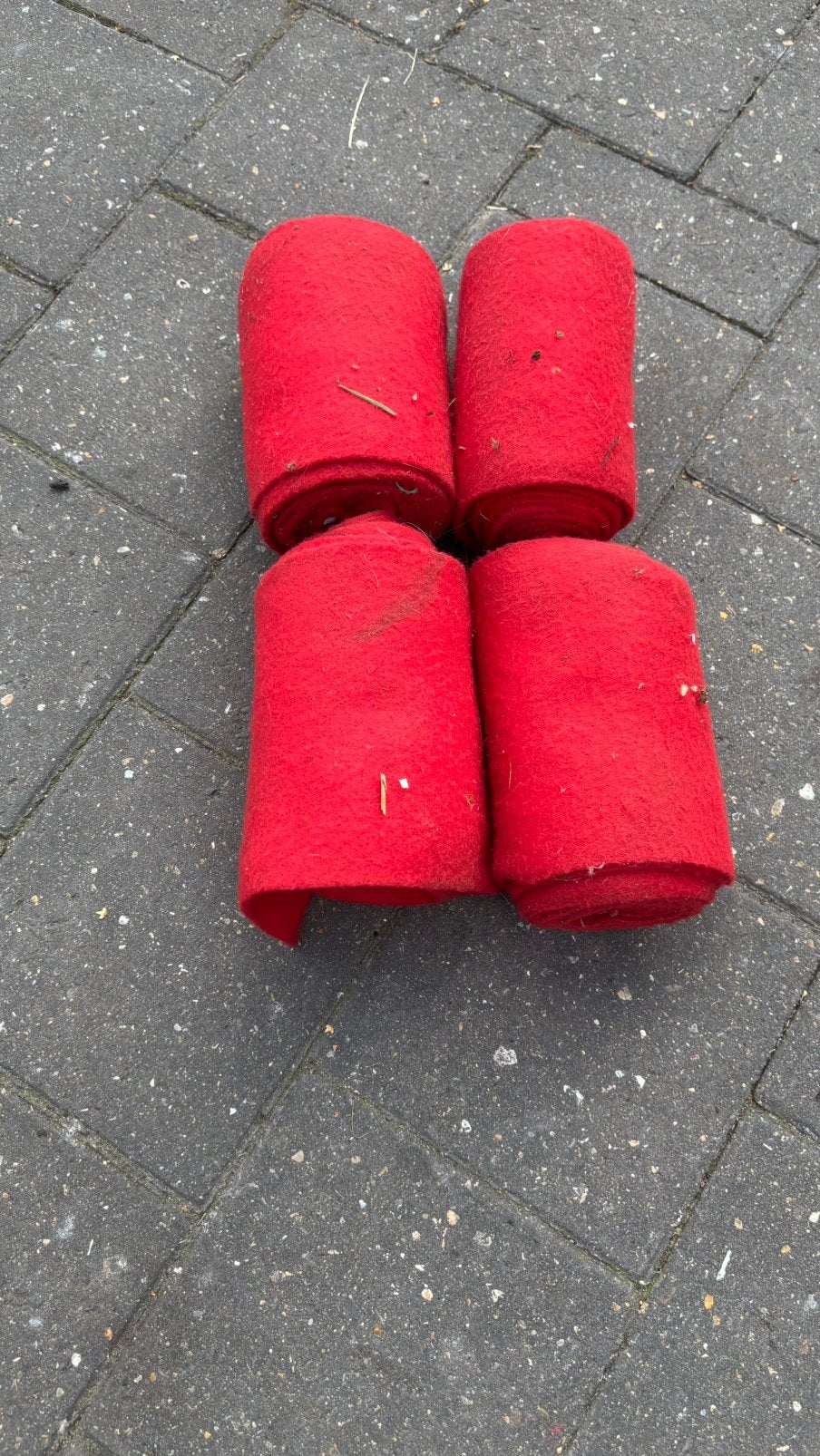 Bandages rood pony, Dieren en Toebehoren, Bandages, Ophalen, Gebruikt, Pony