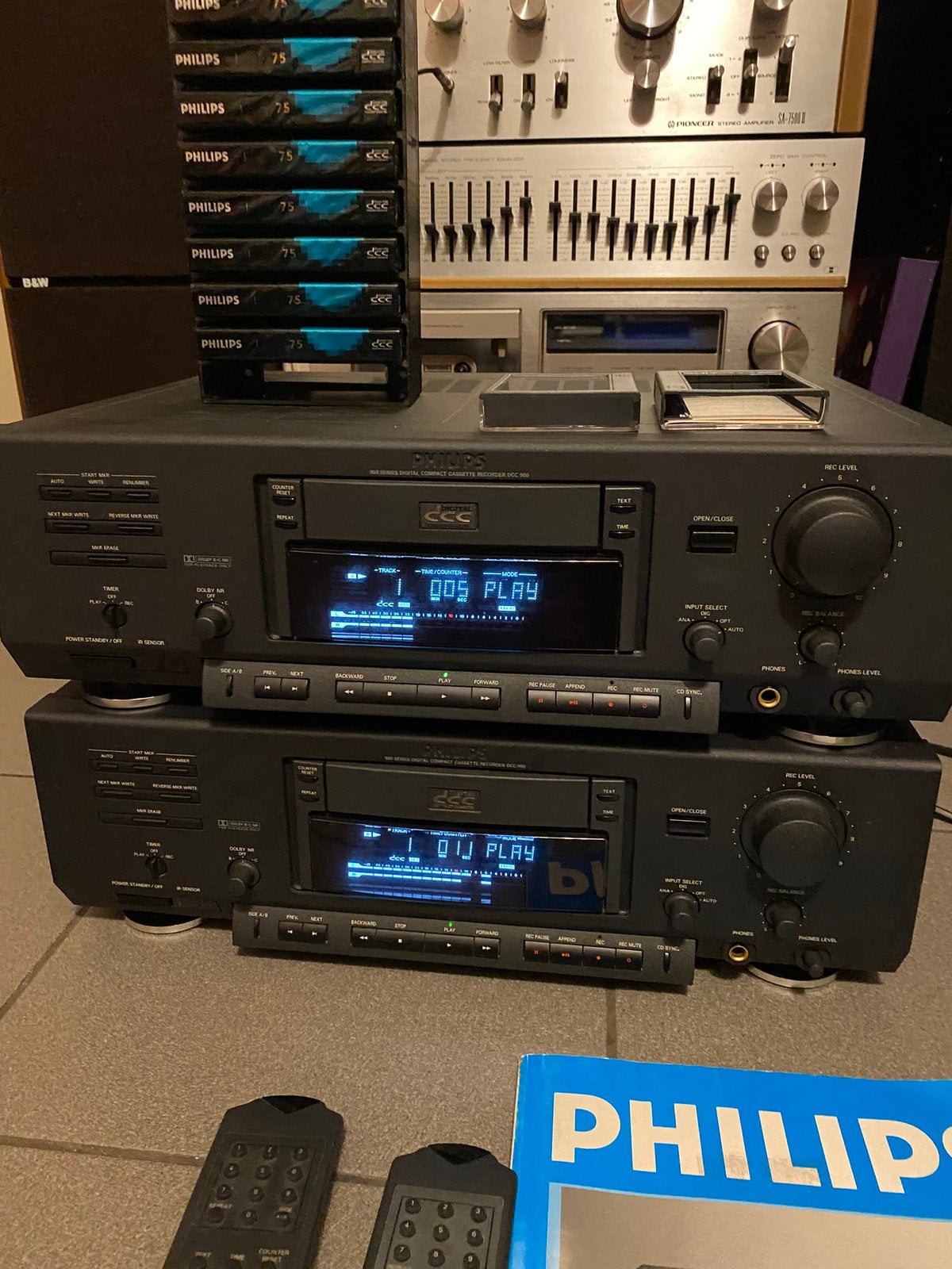 2 x Philips DCC 900 gereviseerde, Audio, Tv en Foto, Cassettedecks, Ophalen, Enkel, Philips, Auto-reverse