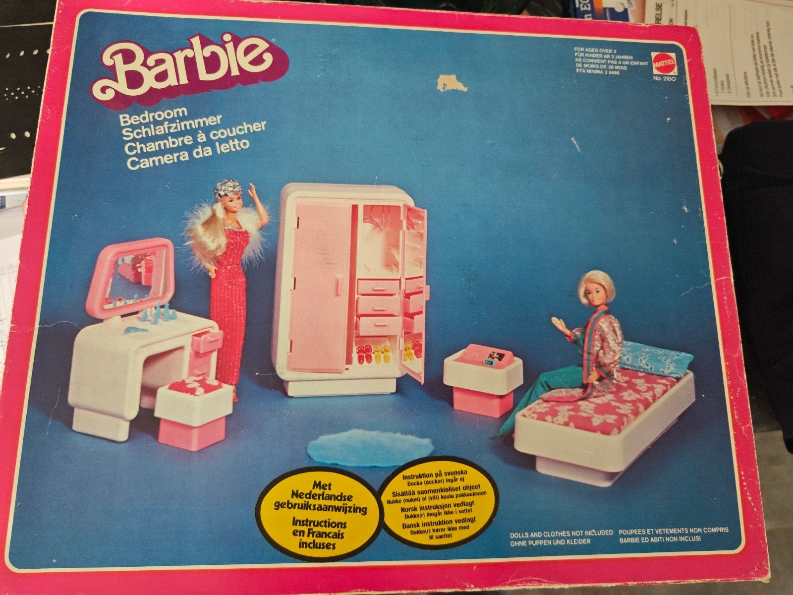 Vintage Barbie Slaapkamer Set #2150 (Mattel 1978) – 100% Com, Ophalen of Verzenden, Zo goed als nieuw, Accessoires