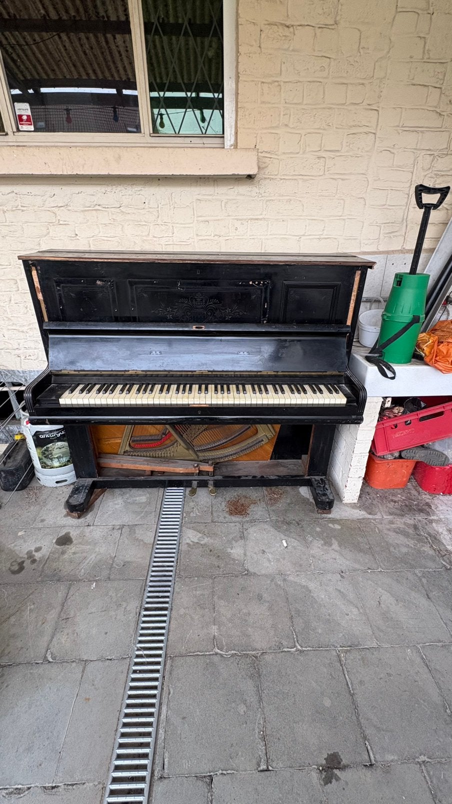 Oude piano, Muziek en Instrumenten, Ophalen, Zo goed als nieuw, Piano