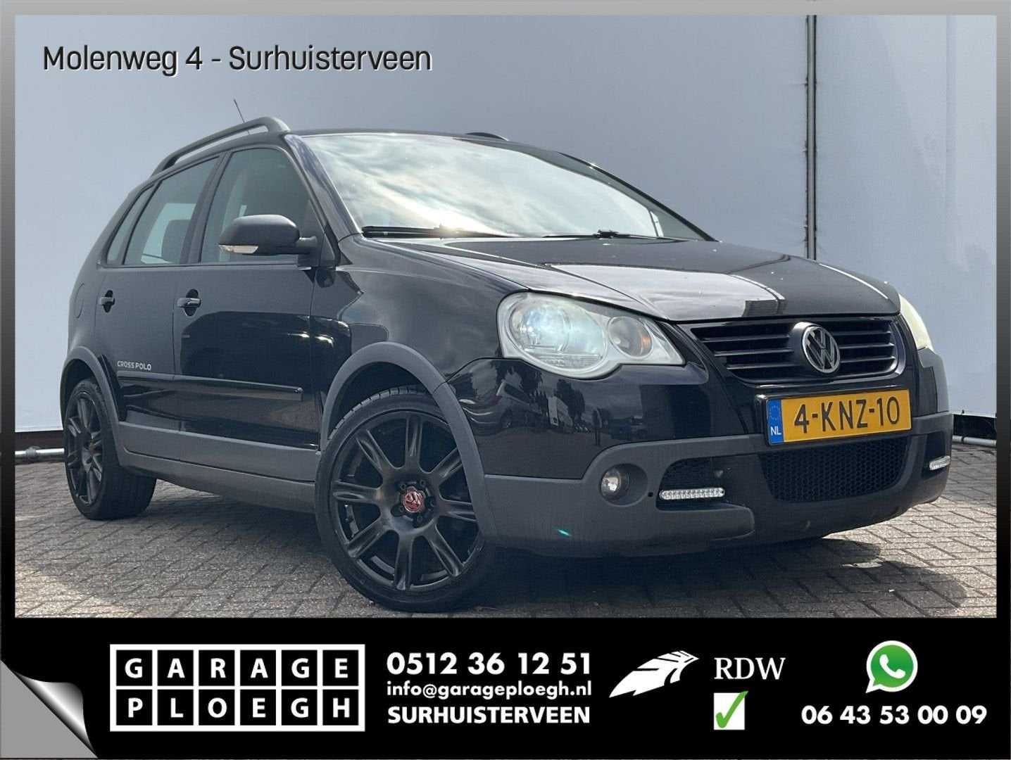 Volkswagen Polo 1.4-16V Cross Clima Elek.Pakket LM Volledig, Auto's, Elektrische ramen, Zwart, Bedrijf, Handgeschakeld