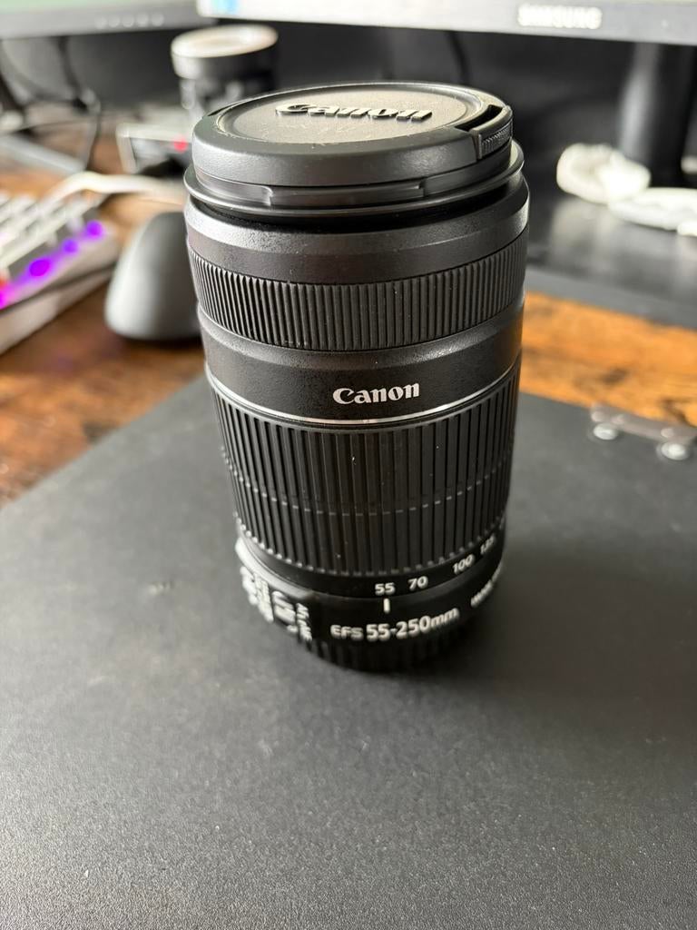 Canon efs 55 - 250mm image stabilizer, Ophalen of Verzenden, Zo goed als nieuw