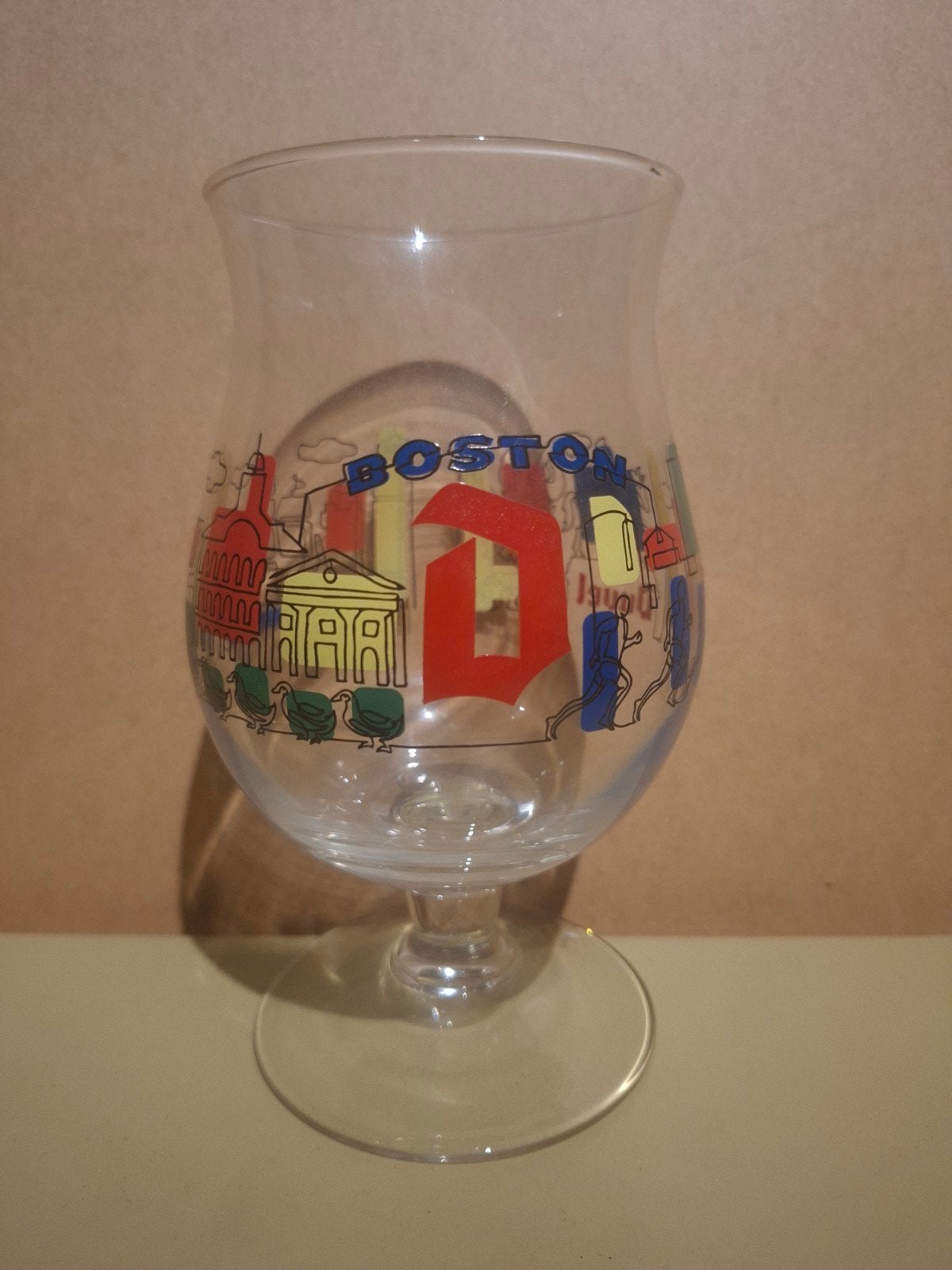 verre double Boston USA, Enlèvement ou Envoi, Duvel