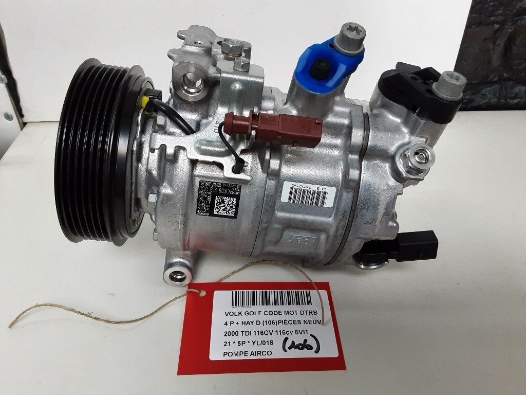 COMPRESSEUR CLIMATISATION Golf VIII (CD1) (3Q0816803D), Volkswagen, Volkswagen AG, Utilisé, Kundenbetreuung@volkswagen.de
