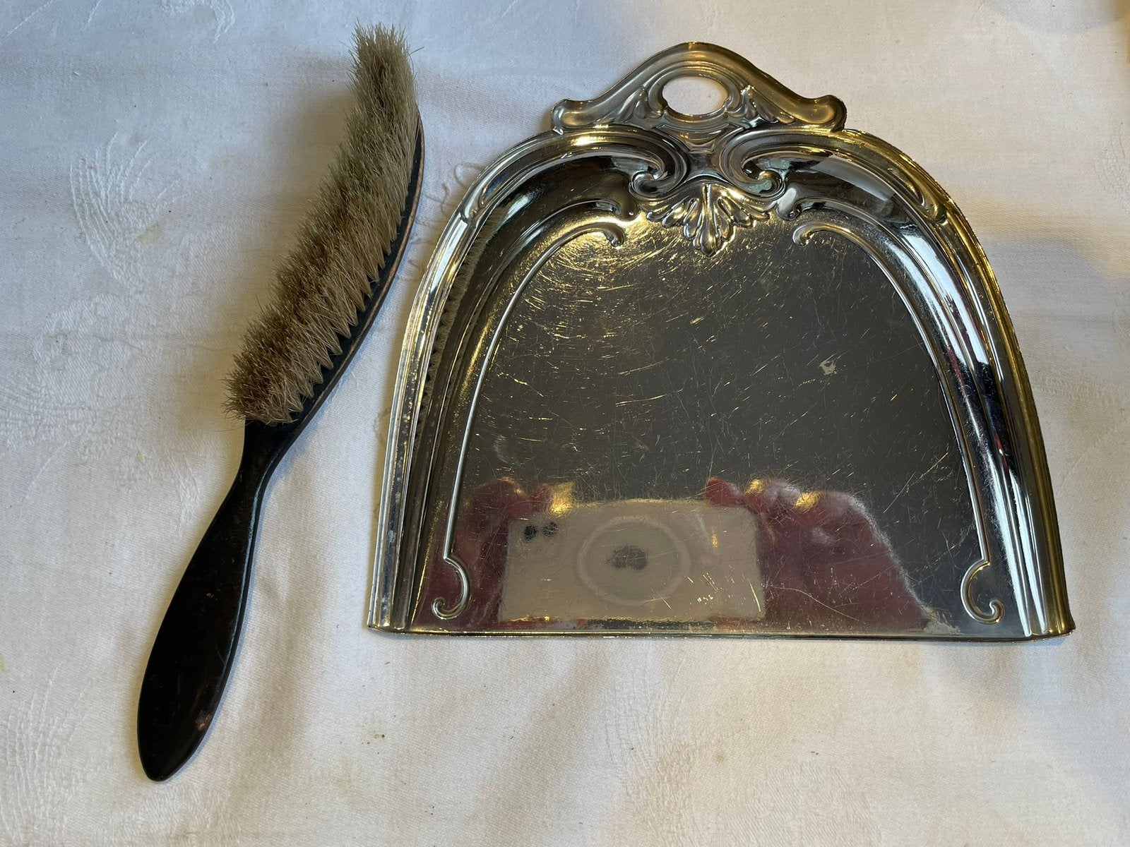 Ramasse miettes ancien+ brosse, Antiquités & Art, Enlèvement ou Envoi