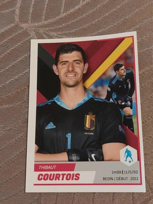 Panini/Sticker/Thibaut Courtois/Rode Duivels/Carrefour, Verzamelen, Ophalen of Verzenden, Nieuw, Poster, Plaatje of Sticker