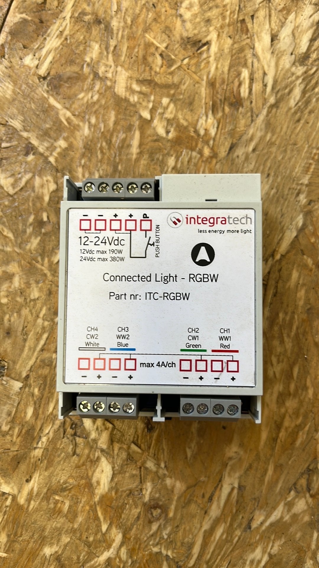 Integratech ITC-RGBW PWM led dimmer, Ophalen of Verzenden, Zo goed als nieuw, Dimmer
