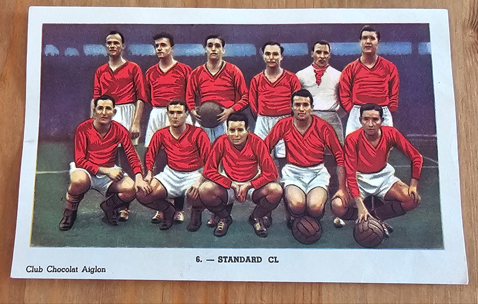 1952 Chocolat Aiglon (pre panini) Team Standard CL Voetbal!, Ophalen of Verzenden, Zo goed als nieuw, Plaatje