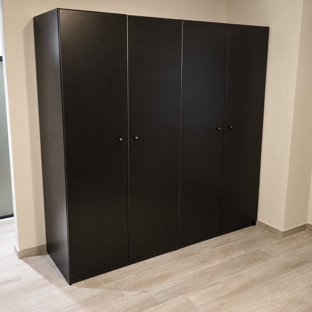 IKEA PAX kledingkast zwartbruin – 100  58  201 cm, Huis en Inrichting, Ophalen, Met deur(en), 100 tot 150 cm, 200 cm of meer