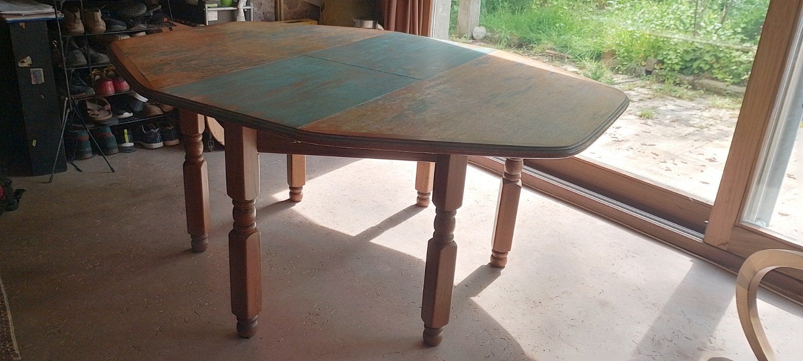 Bijzondere zeshoekige tafel, uitschuifbaar, Ophalen