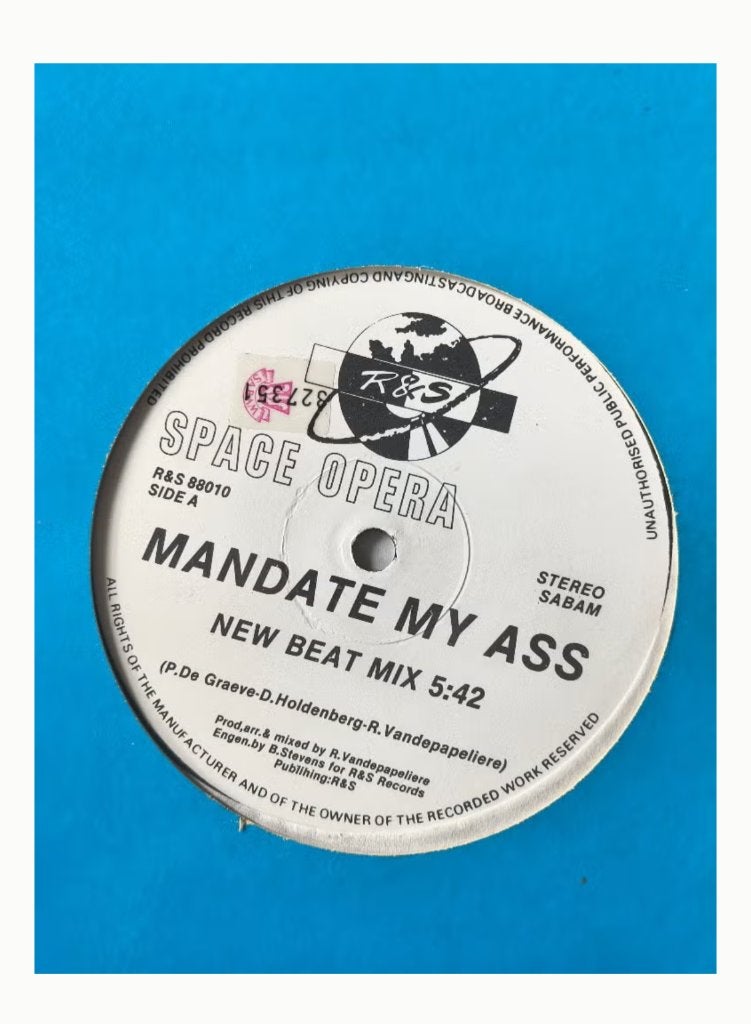 New Beat: space opera - mandate my ass, Cd's en Dvd's, Ophalen, 12 inch