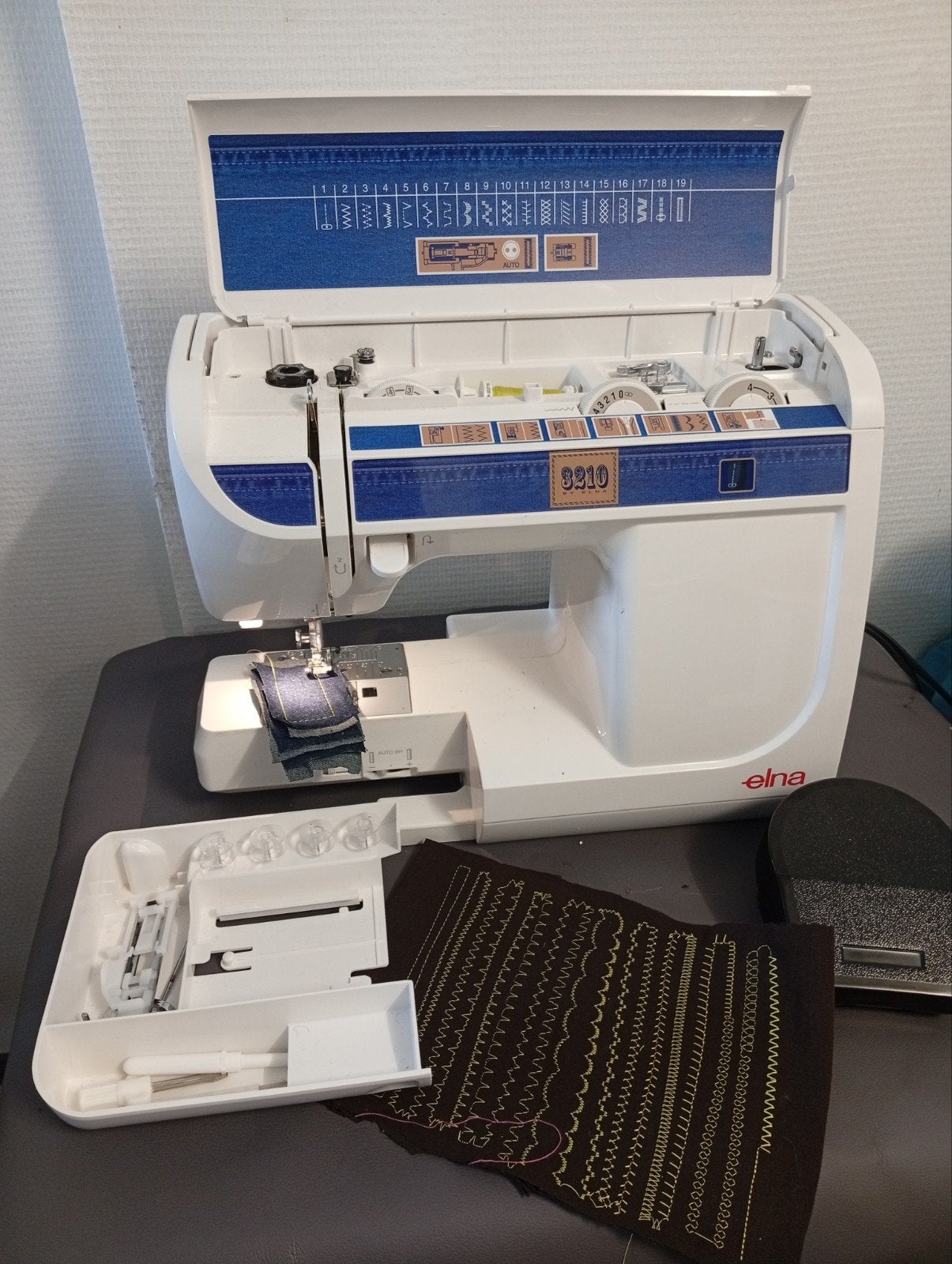 Elna 3210 naaimachine klaar voor gebruik, Ophalen of Verzenden, Naaimachine