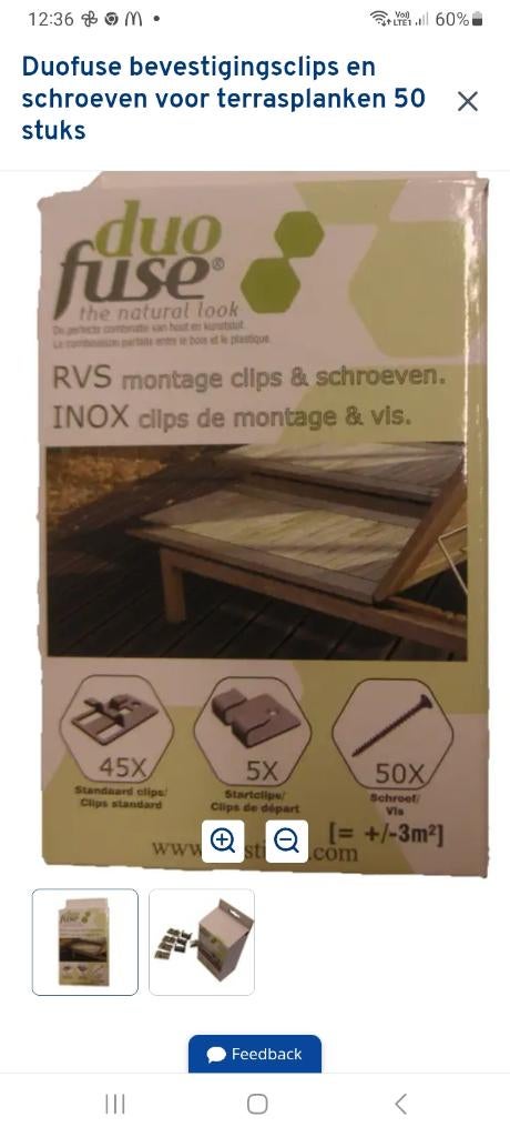 Rvs montageclips, Tuin en Terras, Ophalen, Rvs