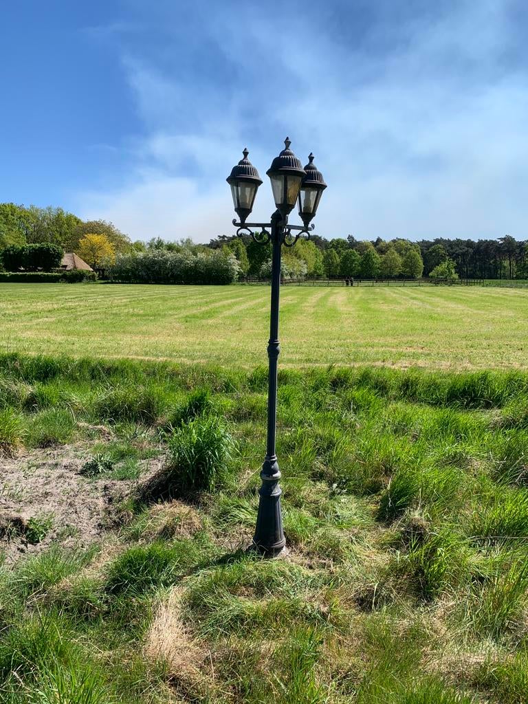 Tuin lantaarns., Ophalen, Gebruikt, IJzer, Staande lamp