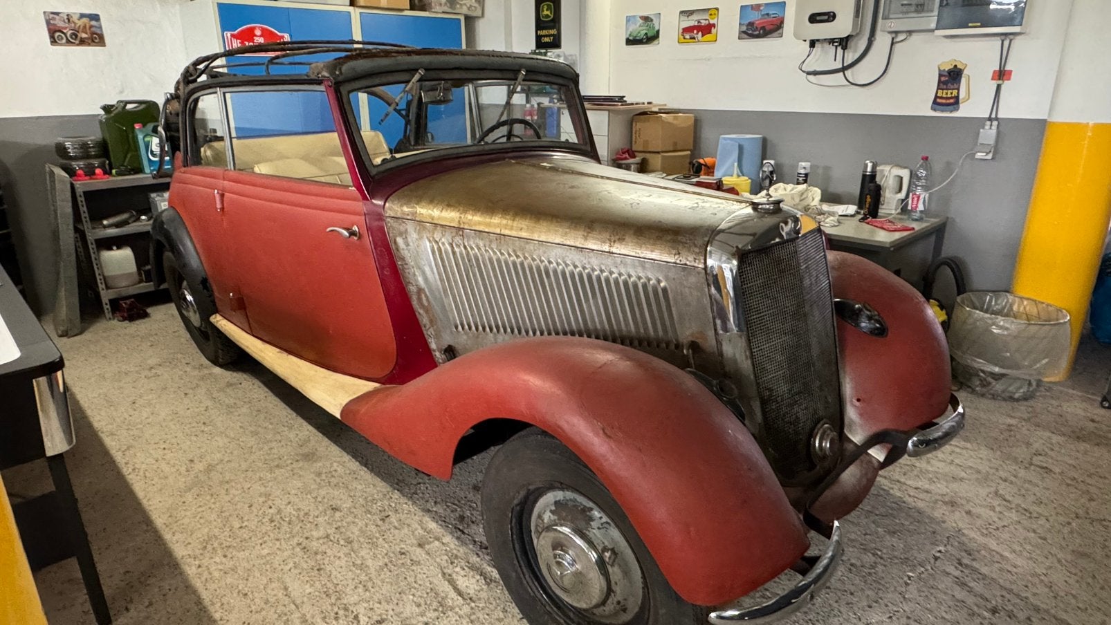 Mercedes 170V Cabriolet B, Auto's, Cabriolet, Particulier, Te koop, Benzine