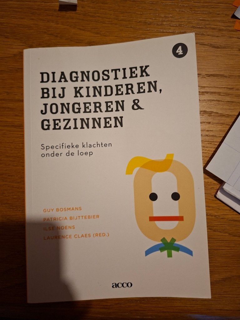 Boek Diagnostiek bij kinderen, jongeren en gezinnen te koop, Ophalen, Zo goed als nieuw, Ontwikkelingspsychologie, Diverse auteurs