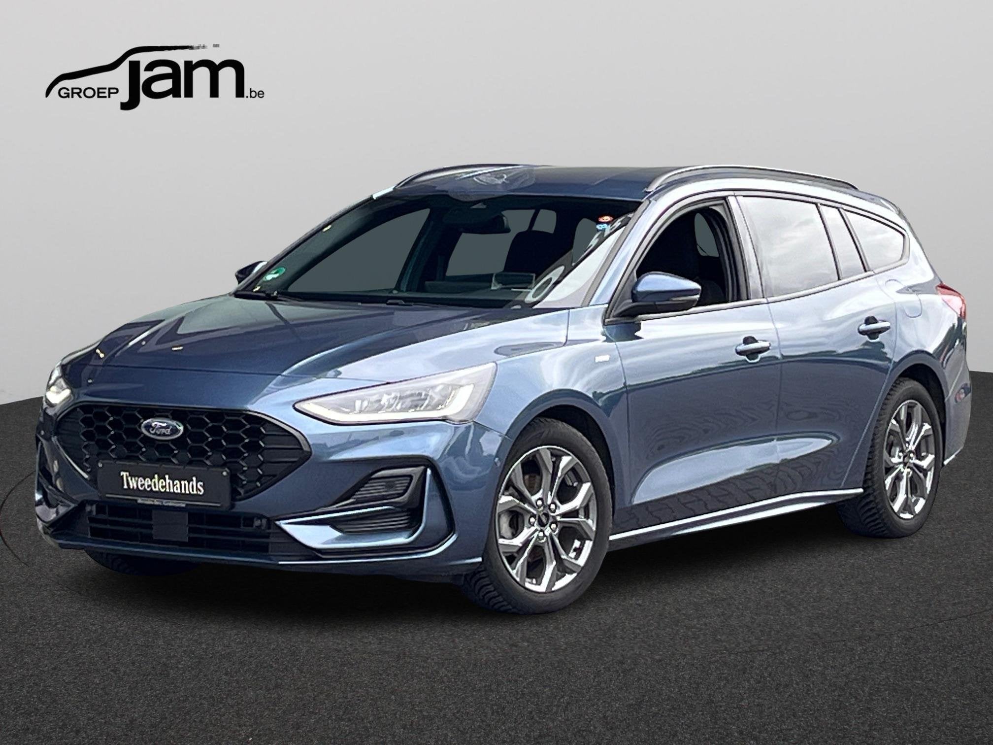 Ford Focus 1.0i EcoBoost MHEV 92kW ST-Line Design, Auto's, Ford, Stof, Blauw, 1000 cc, 1413 kg