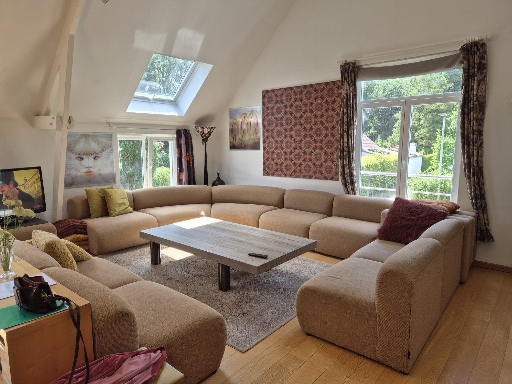 Canapé 16 places quasi neuf, Ophalen, Zo goed als nieuw, Stof, Salon modulable pour des séminaires ou beaucoup d'amis ;)