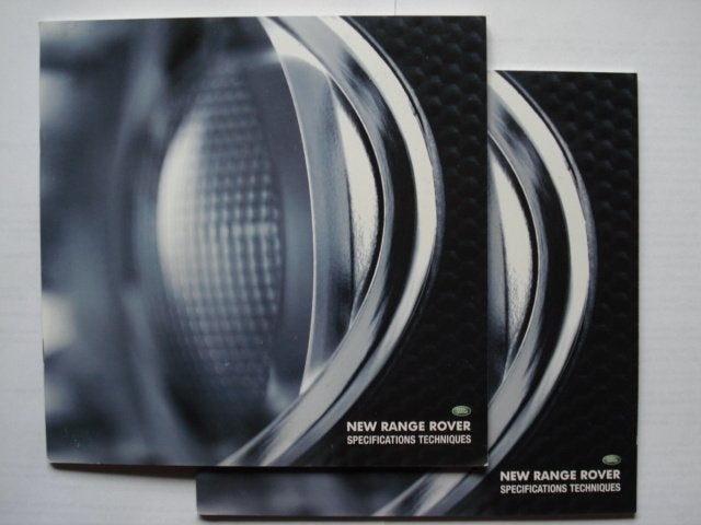 Range Rover spécifications/prix 2003 Brochure Catalogue LOT, Envoi, Utilisé, Autres marques