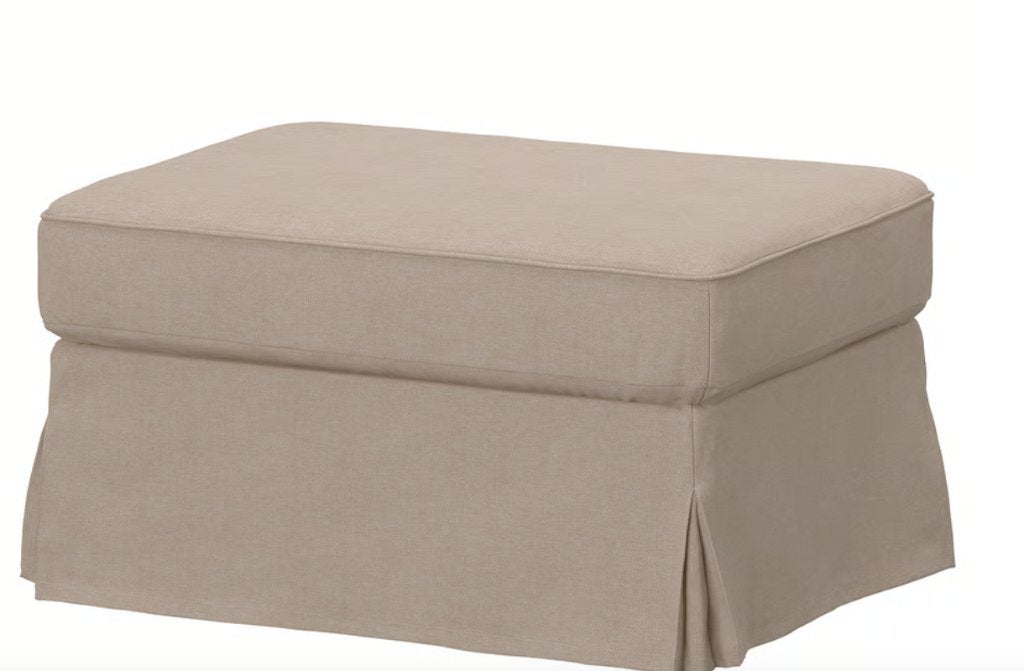 Ikea Ektorp poef HOES - Tallmyra beige, Huis en Inrichting, Ophalen, Zo goed als nieuw, Stof