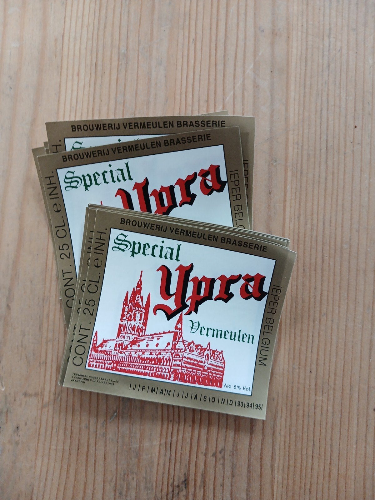 Label etiket bier Ypra Ieper, Verzamelen, Ophalen of Verzenden