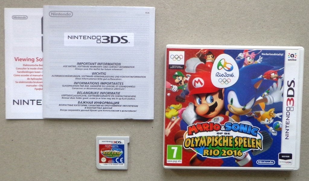Mario & Sonic Olympische Spelen Rio 2016 voor Nintendo 3DS, Ophalen of Verzenden, Zo goed als nieuw