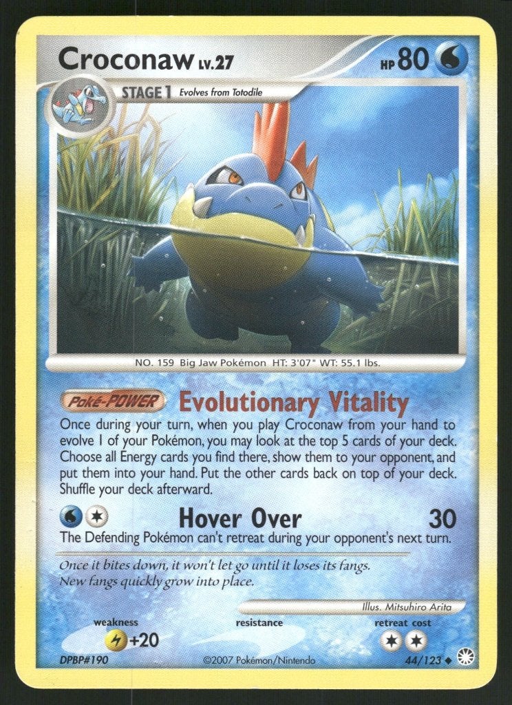 Croconaw 44/123 - Mysterious Treasures (NM), Verzenden, Gebruikt