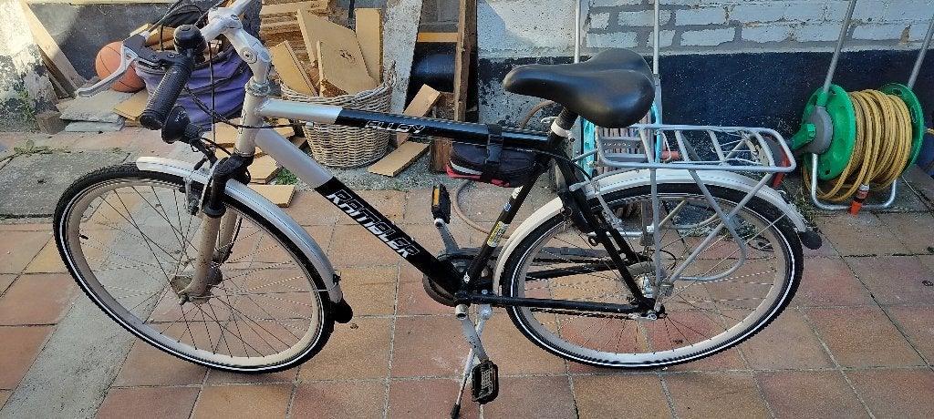 Heren fiets, Fietsen en Brommers, Gebruikt, Velgrem, Versnellingen, Ophalen