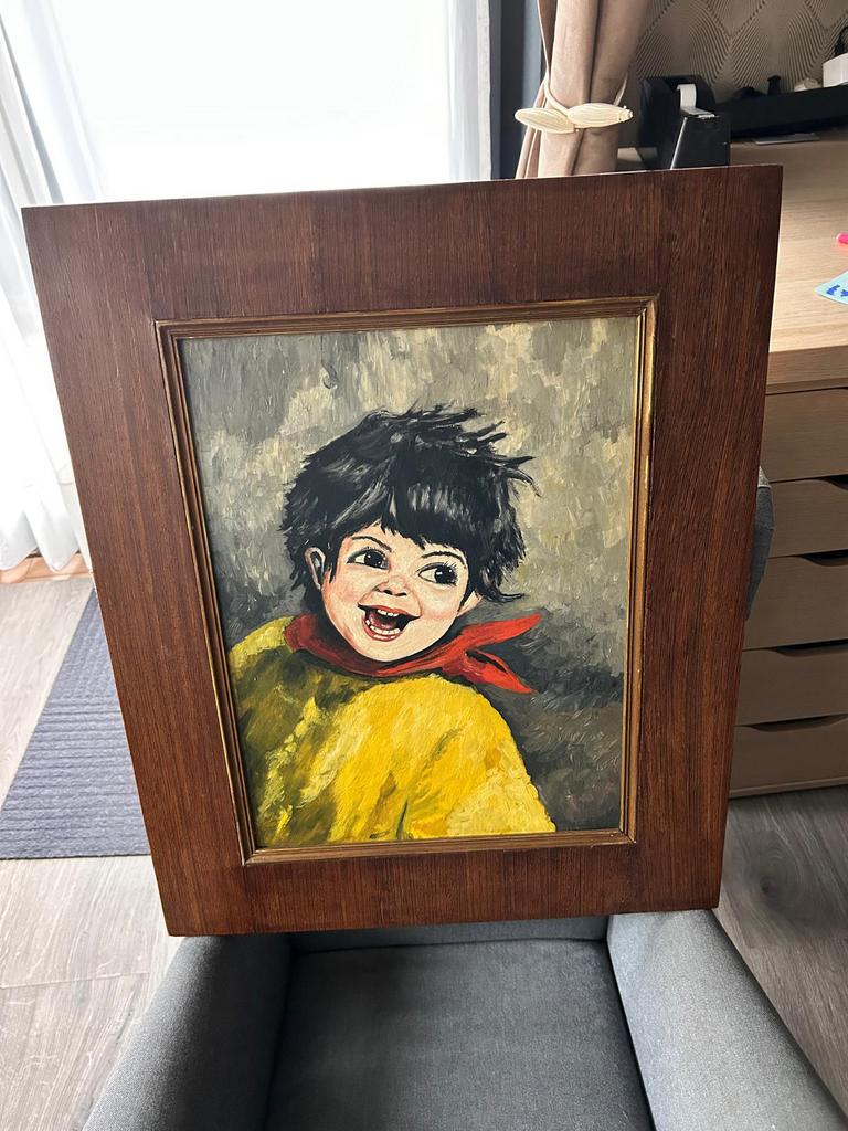 Vintage schilderijen jaren 60&70, Antiquités & Art, Art | Peinture | Classique, Enlèvement