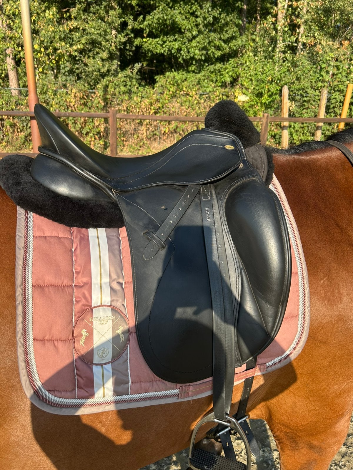 Kentaur zadel 17,5 MW + kentaur singel 55cm, Dieren en Toebehoren, Paarden en Pony's | Zadels, Ophalen of Verzenden, Zo goed als nieuw