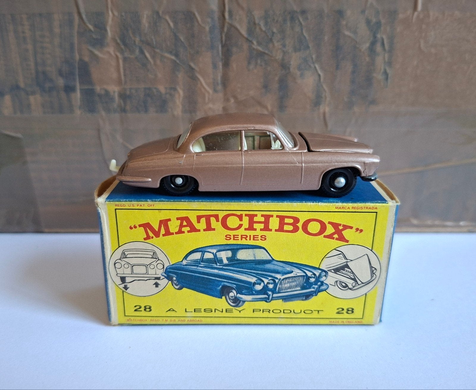 Matchbox 28 jaguar ten mark, Ophalen of Verzenden, Matchbox