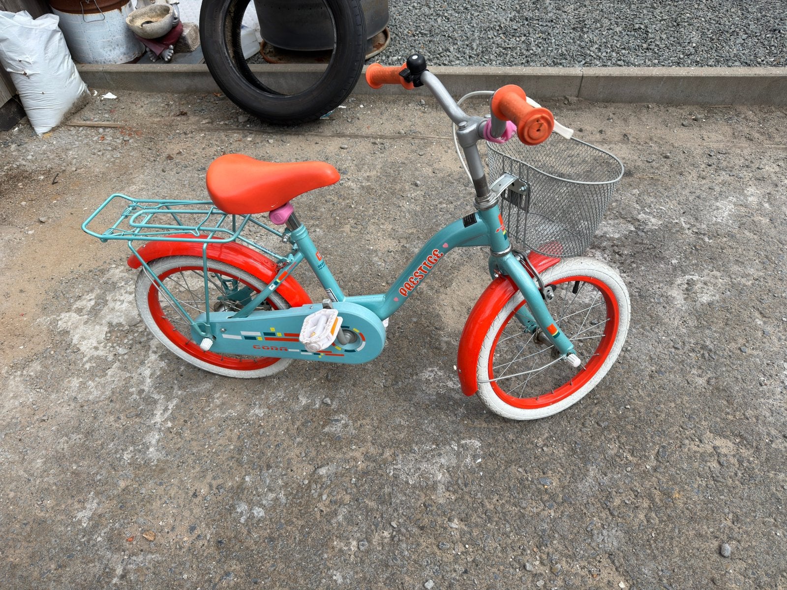 Kinderfiets 16 inch met gebruik sporen, Fietsen en Brommers, Ophalen, Gebruikt, Minder dan 16 inch