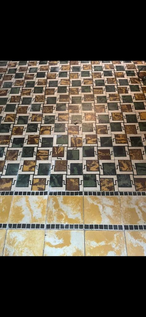 Zeer oude vloertegels! 20m2, Doe-het-zelf en Bouw, Ophalen, Gebruikt