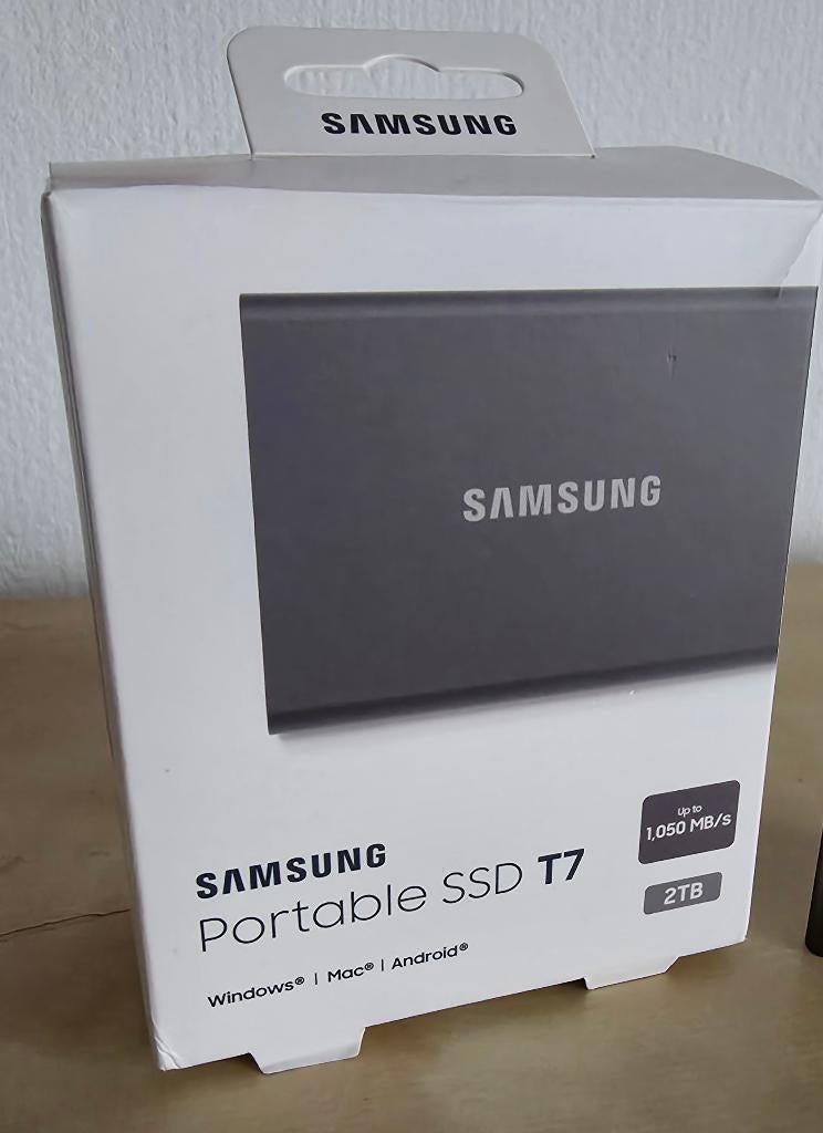 Samsung SSD T7 2TB, Enlèvement ou Envoi, SSD, Externe, 2000TB