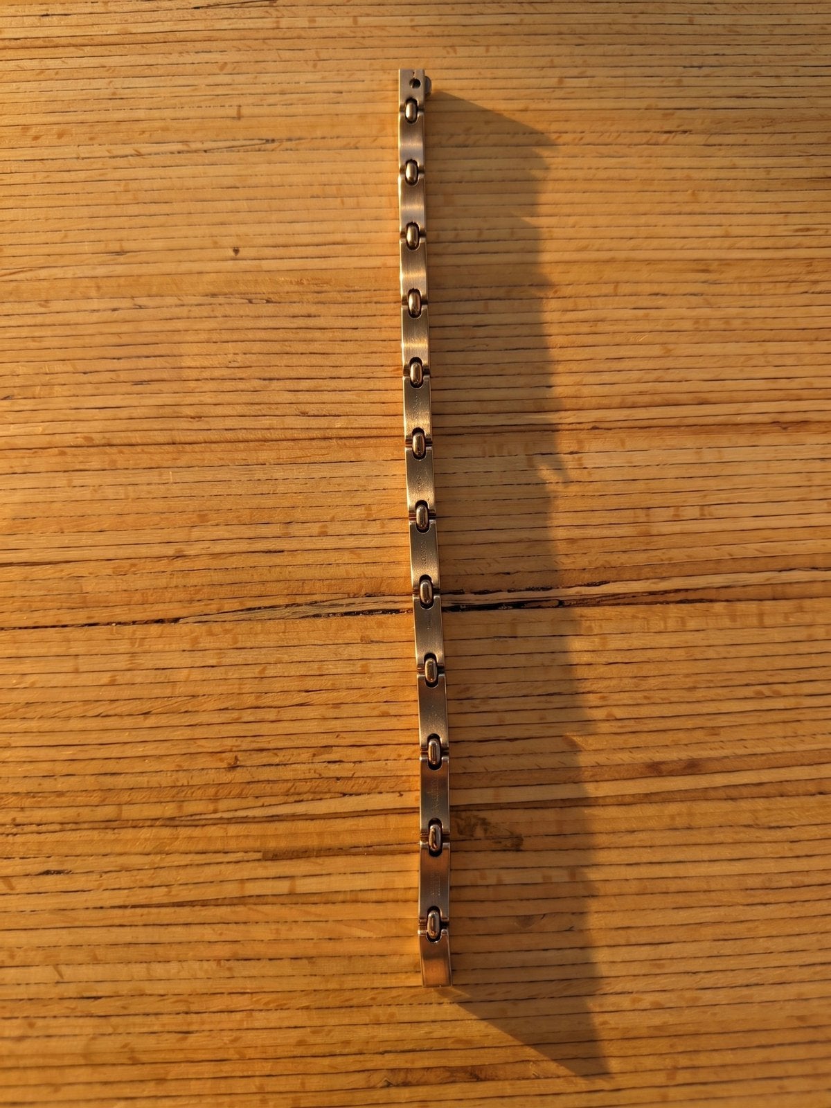 Bracelet Pequignet - Acier & Or - 20 CM / 6 MM, Or, Enlèvement, Utilisé, Argent