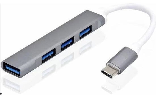 Usb-c hub naar 4x usb, Computers en Software, Ophalen of Verzenden, Nieuw, USB-hub, Harde schijf