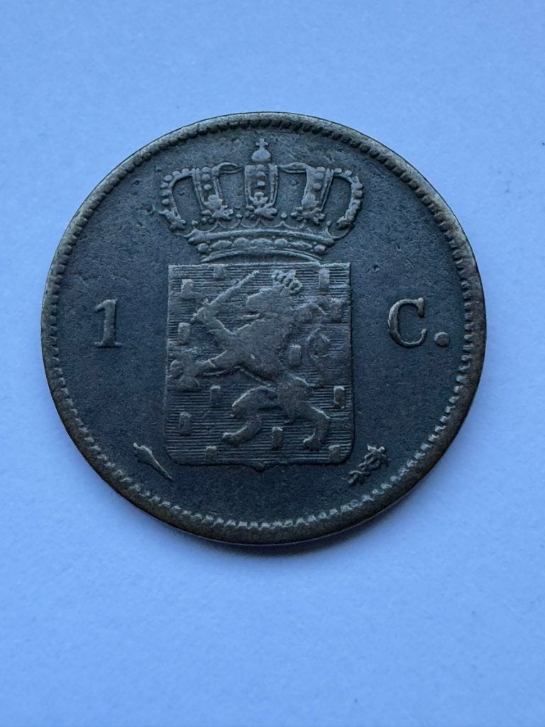 Nederland - 1 cent 1827, Ophalen of Verzenden, Koning Willem I, 1 cent, Losse munt