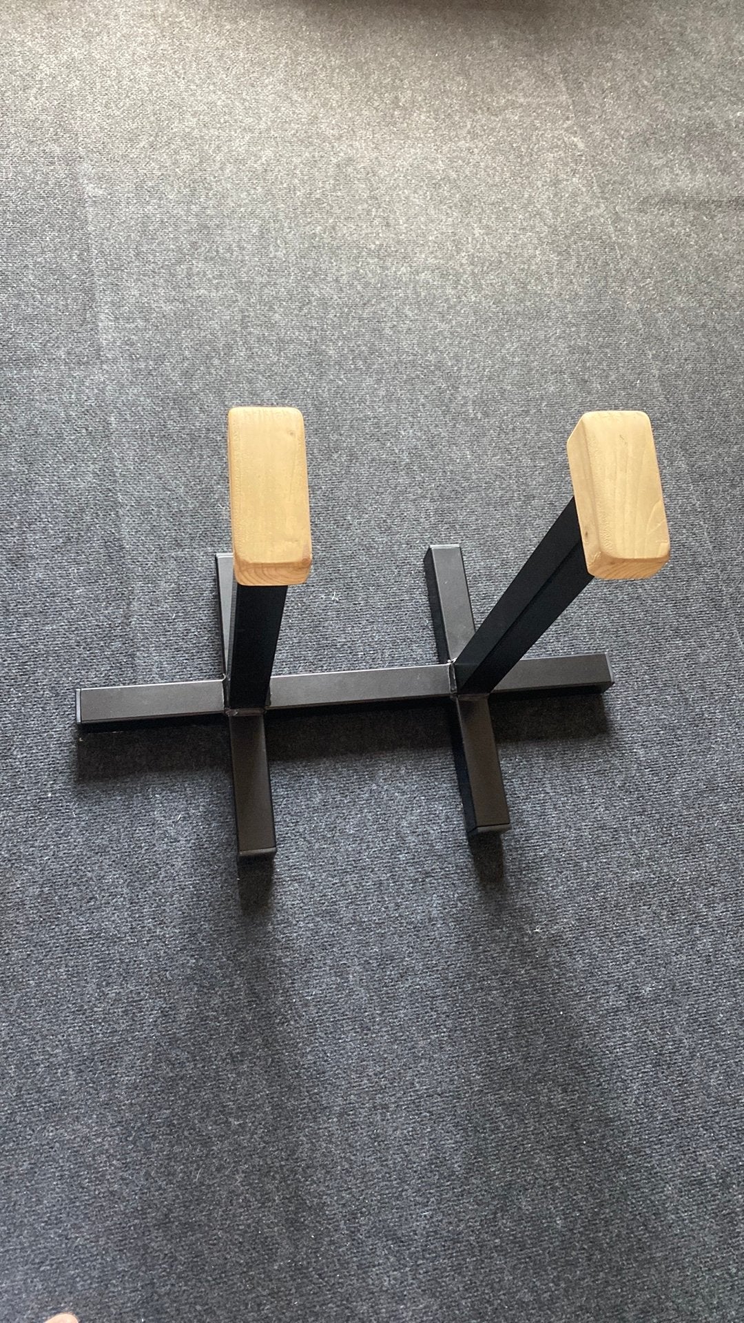 Houten steuntjes turnen, Ophalen