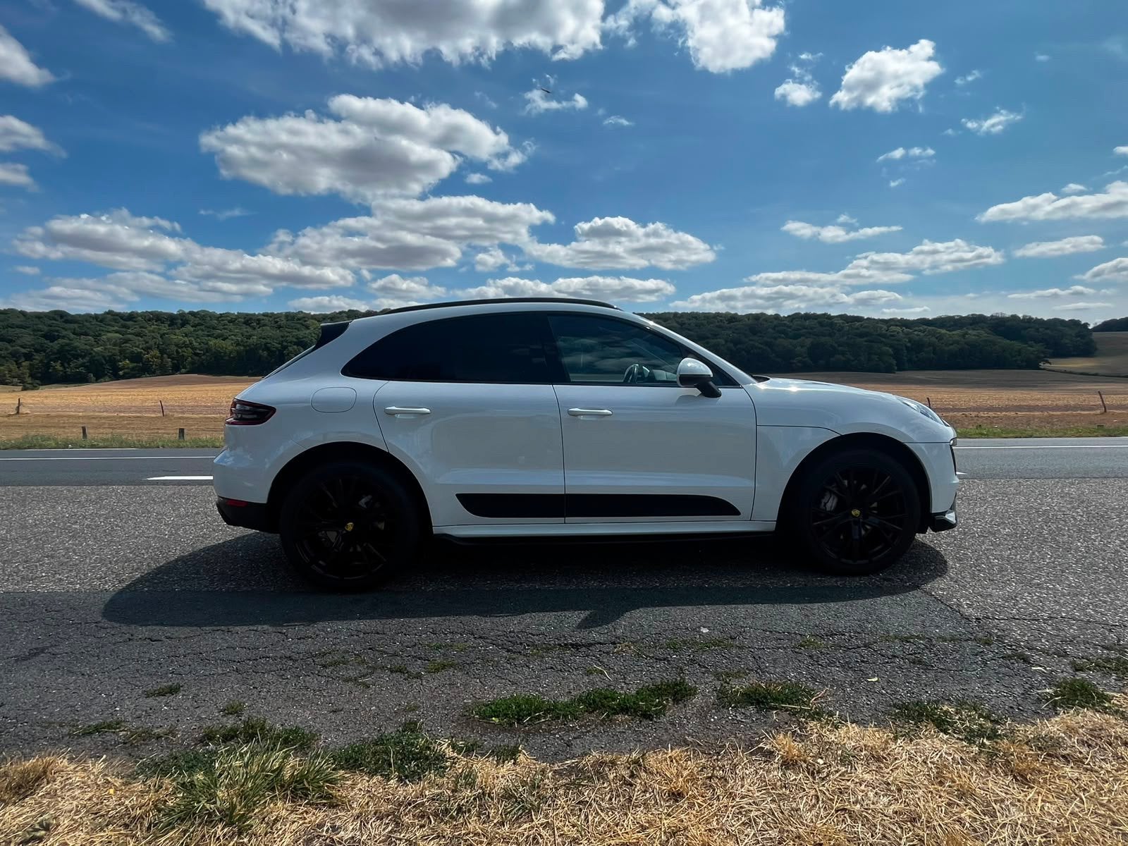 Porsche Macan S, Auto's, Automaat, Zwart, Wit, Leder